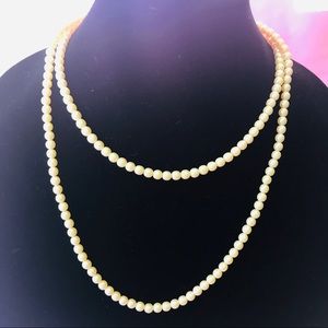 Vintage faux cream pearls
